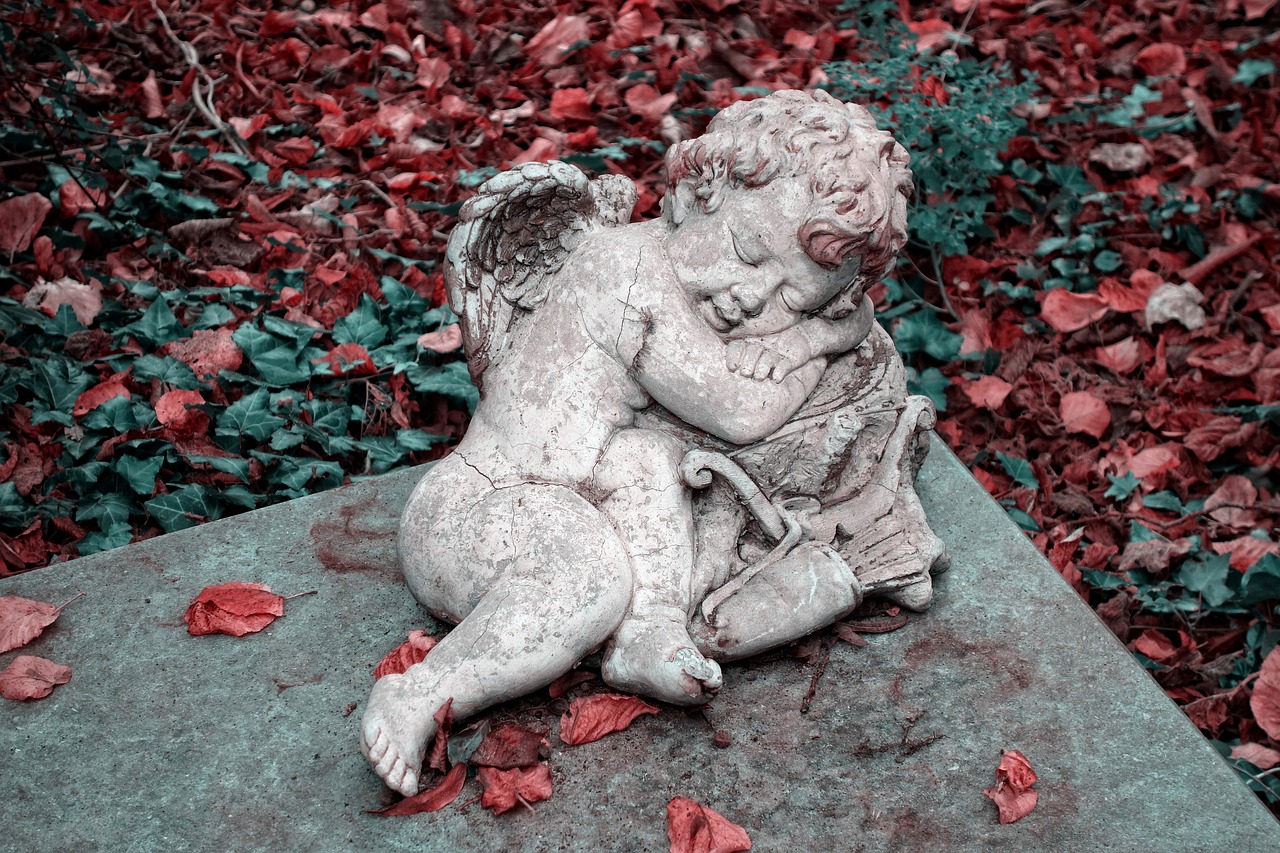 angel cherub sculpture free photo