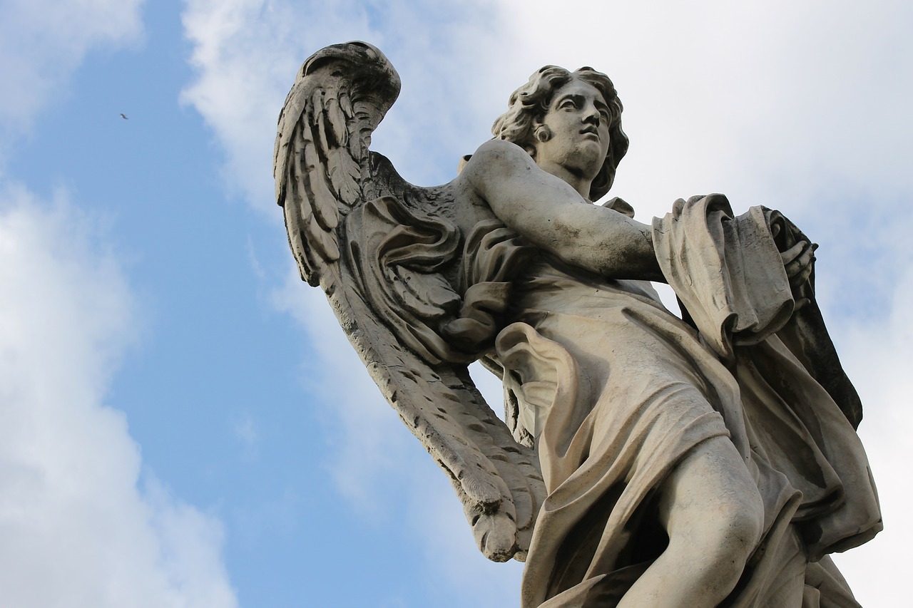 angel rome sculpture free photo