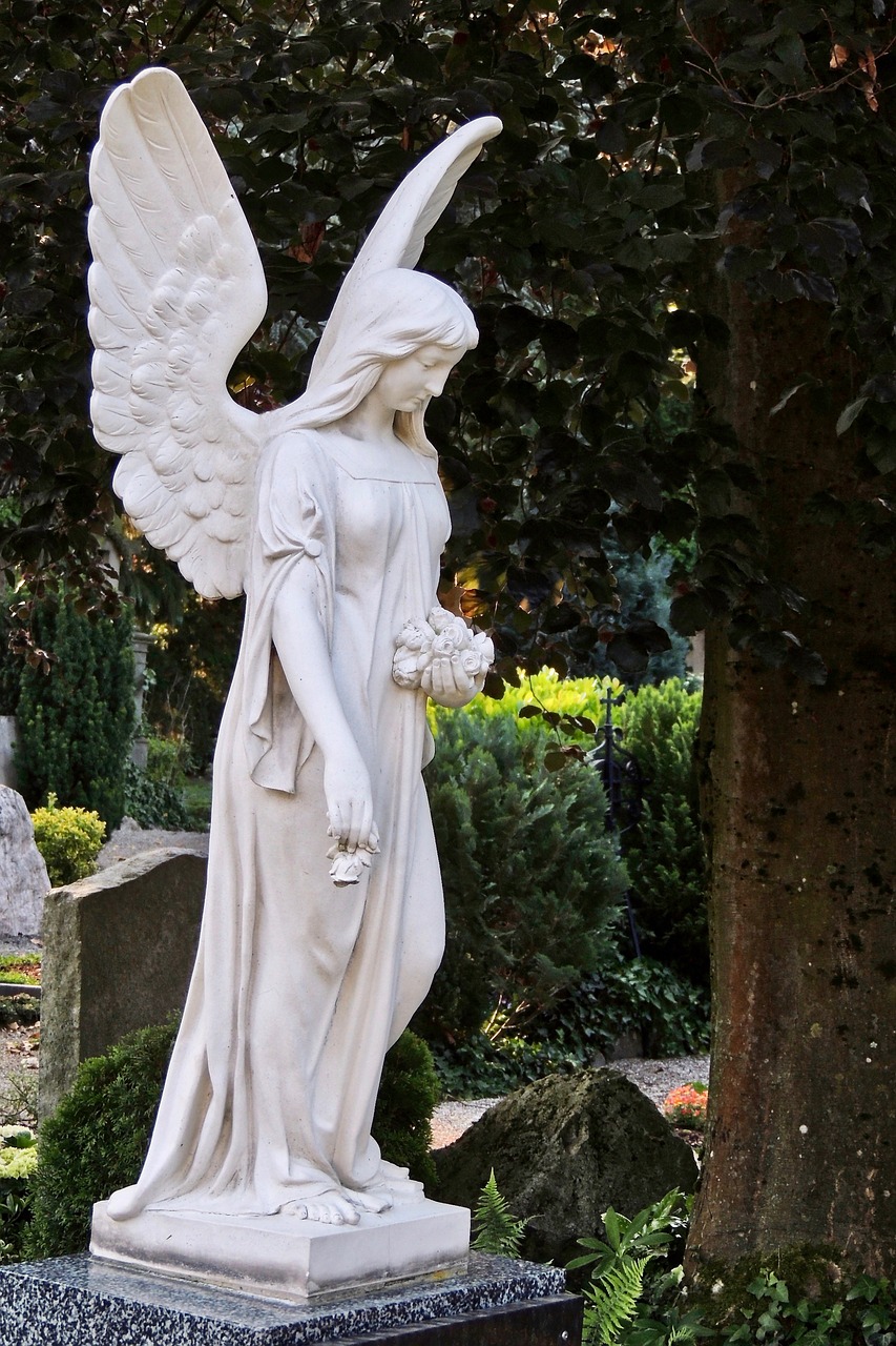 angel  grave of angels  figure free photo