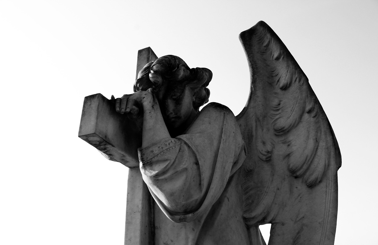 angel  statue  death free photo