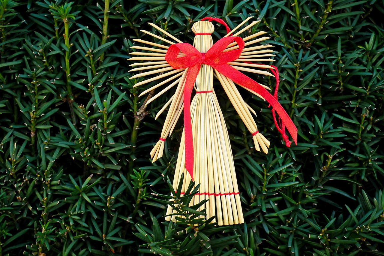 angel  decoration  straw free photo