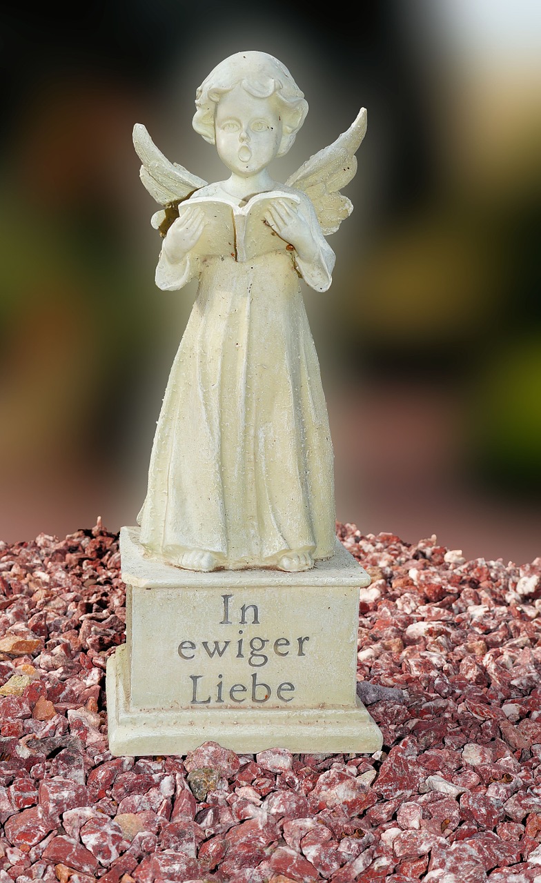 angel statue cemetery free photo