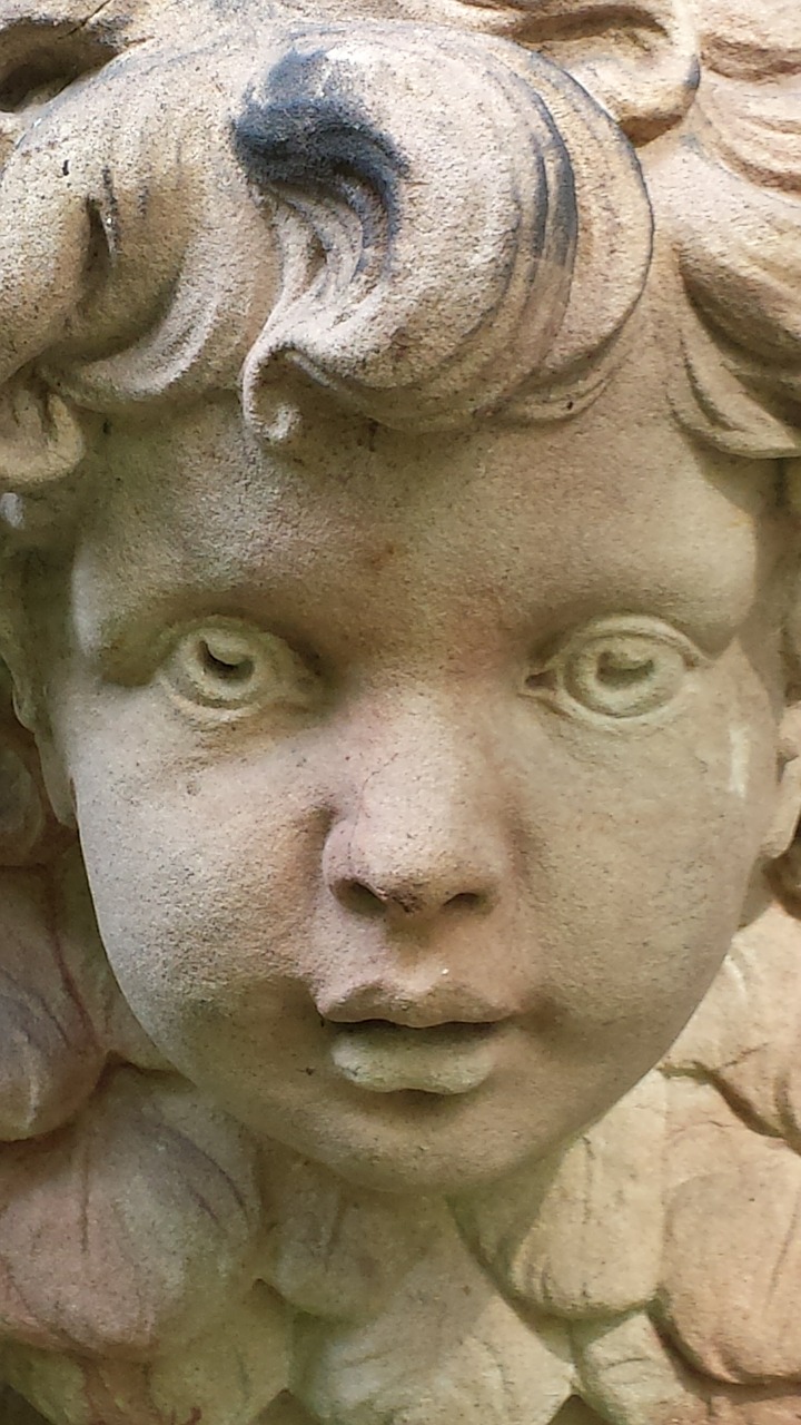 angel sculpture boy free photo