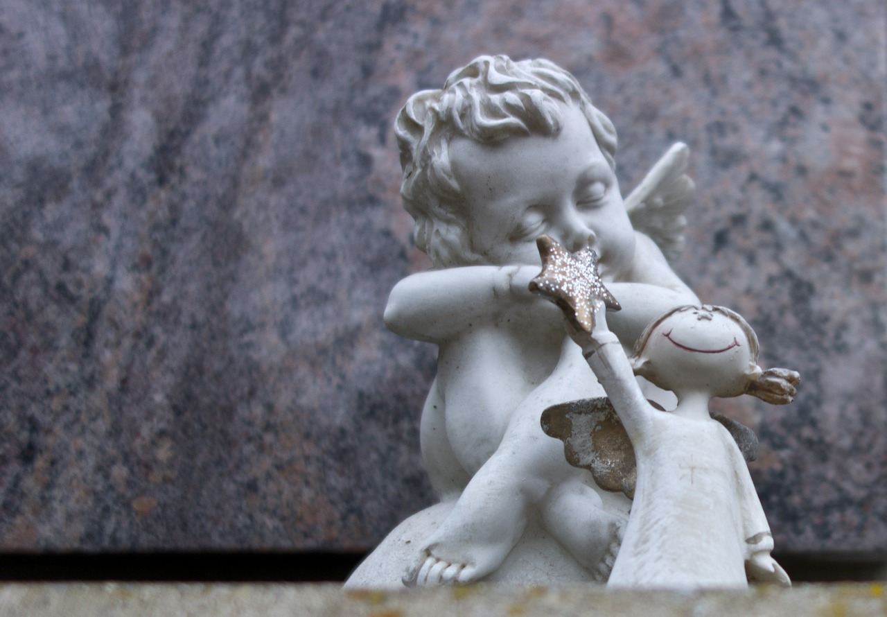 angel mourning cemetery free photo