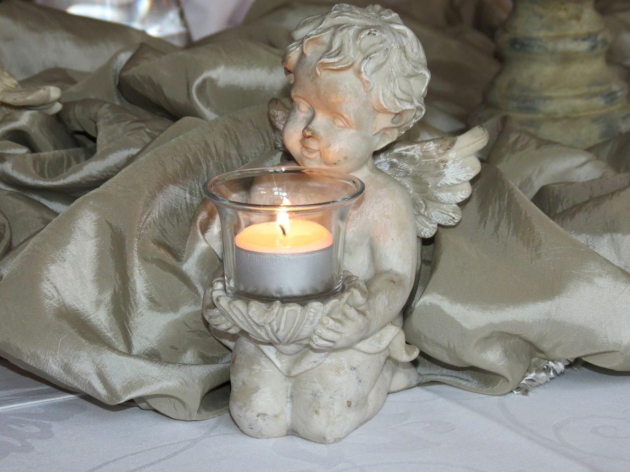 angel amor candle free photo