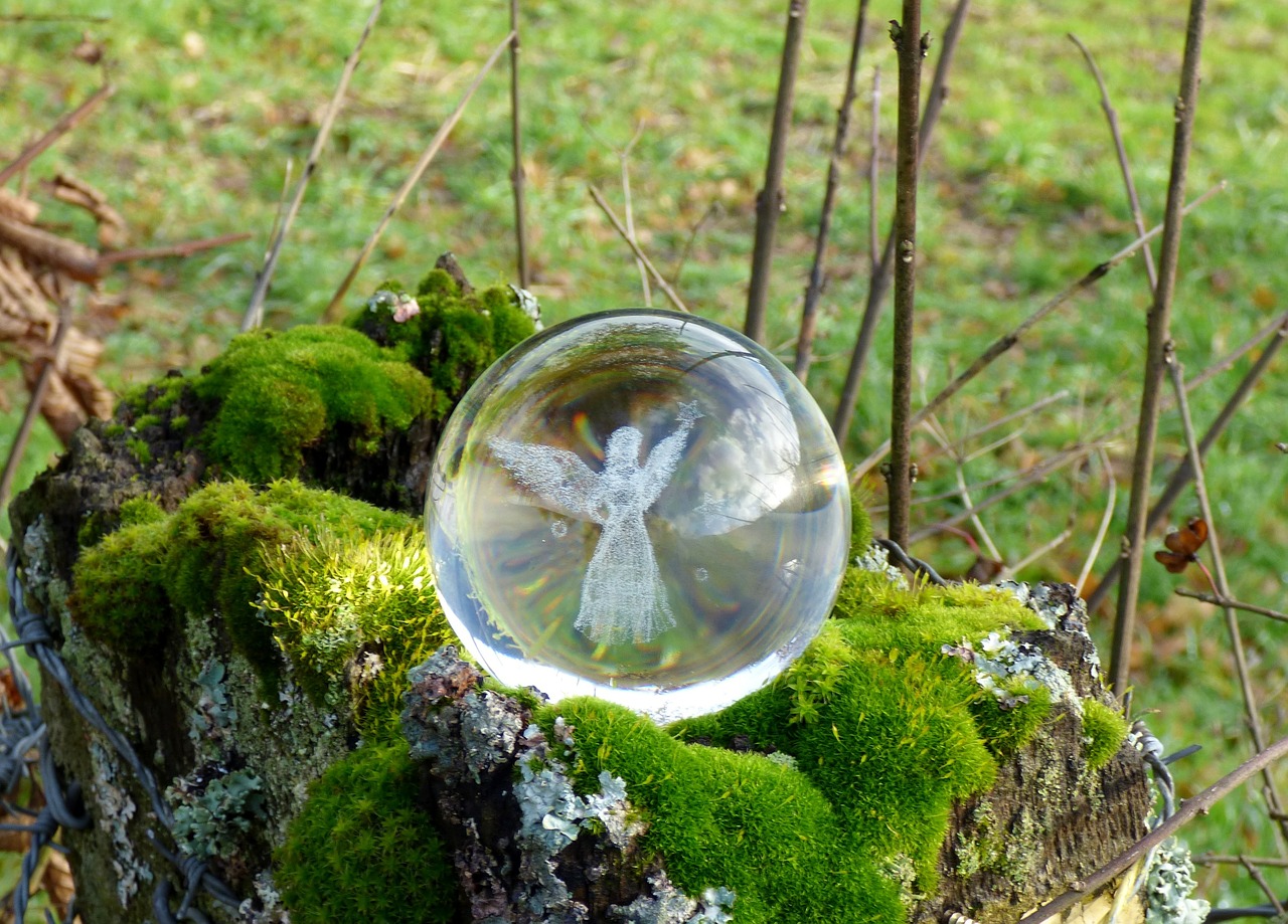 angel glass object decoration free photo