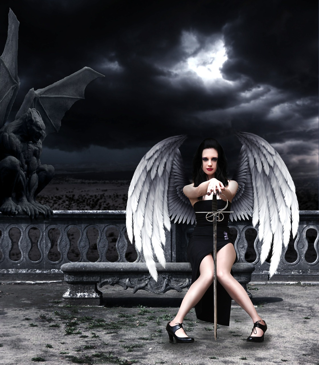 angel fallen angel fantasy free photo