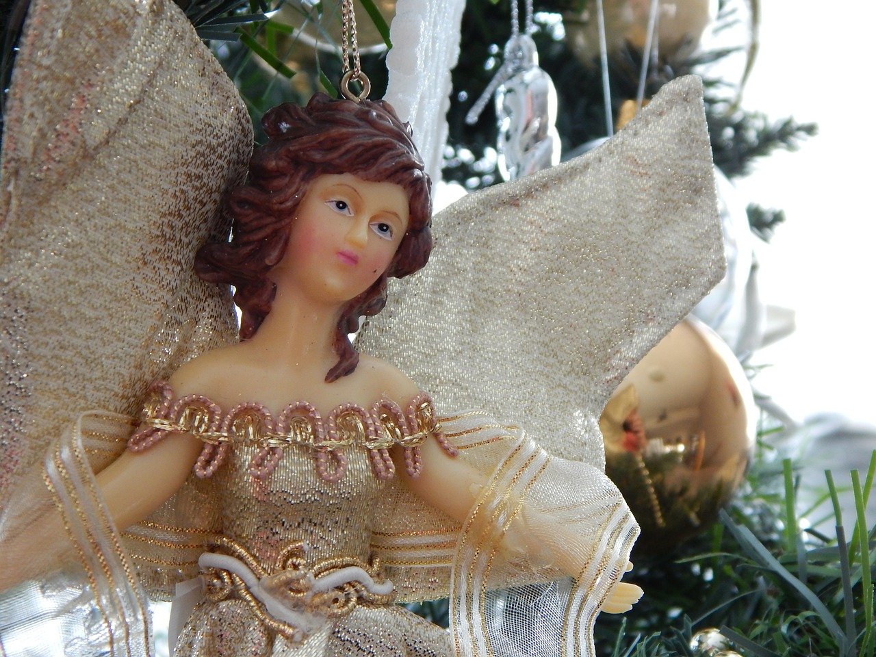 angel christmas ornament decoration free photo