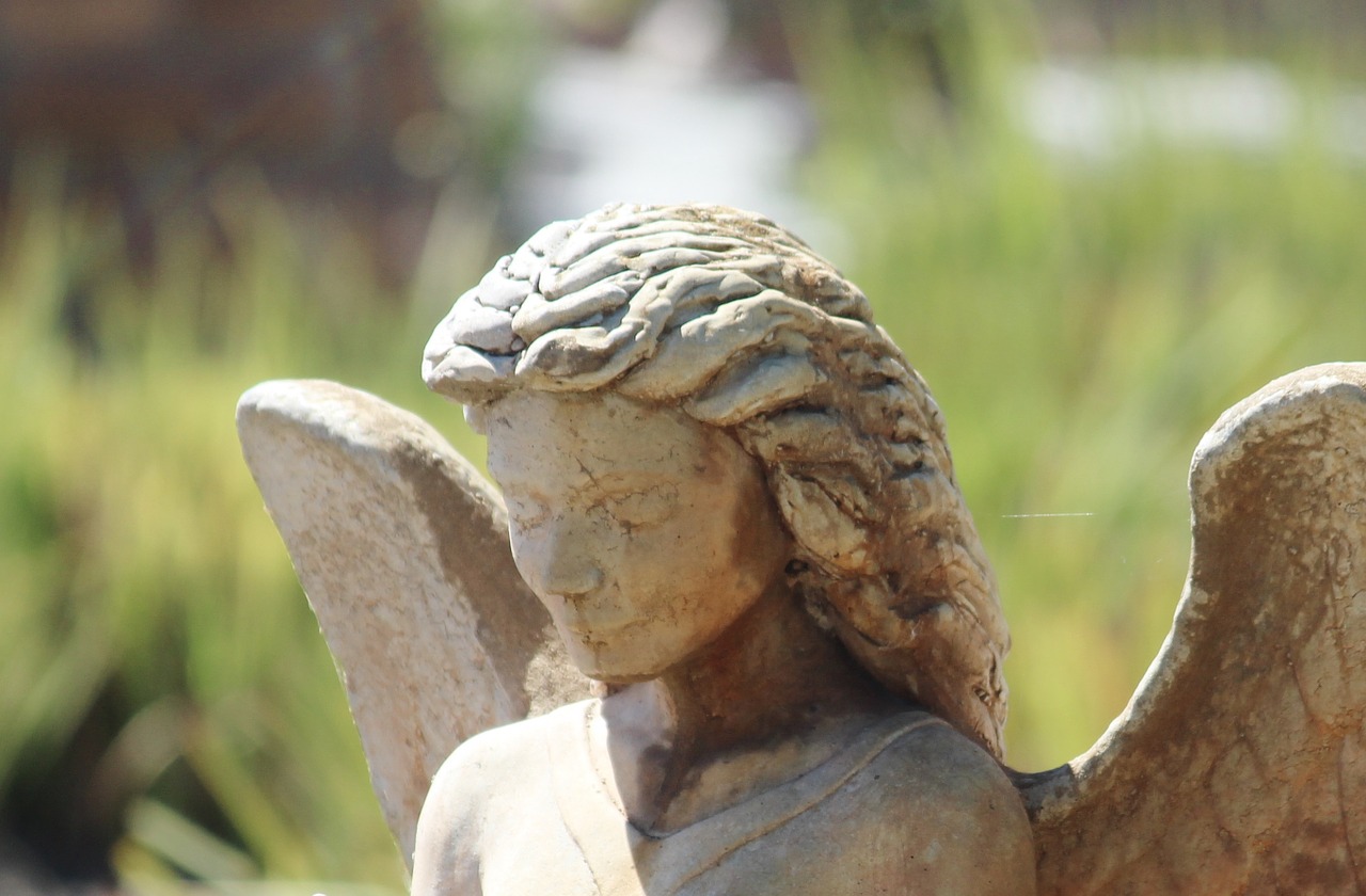 angel stone figure sculpture free photo