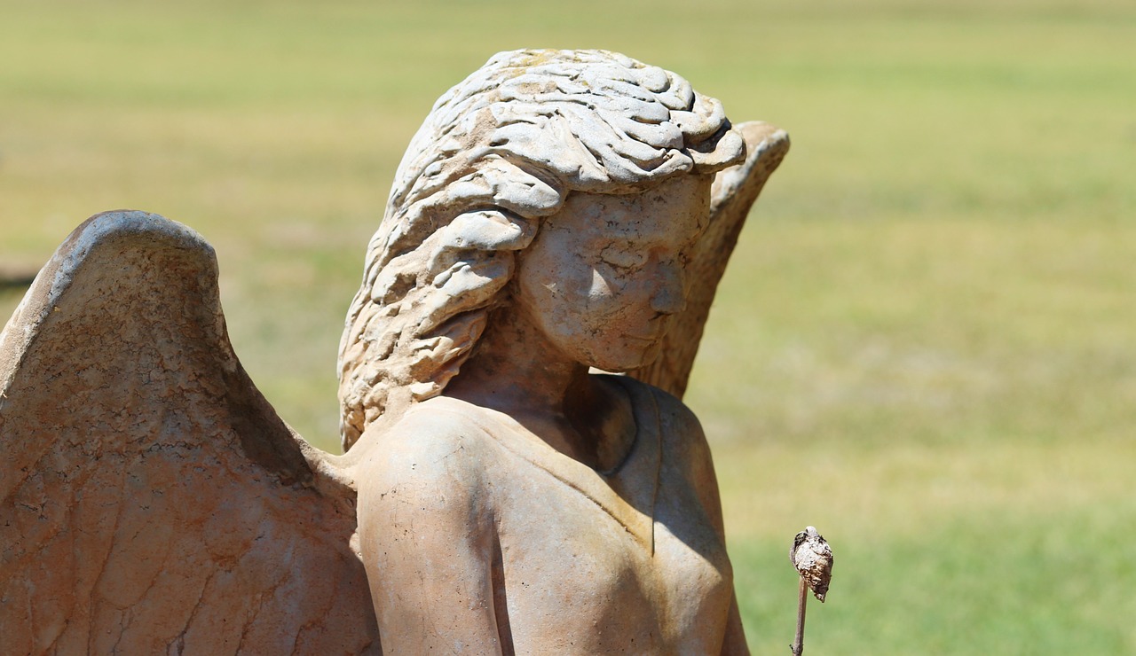 angel statue stone free photo