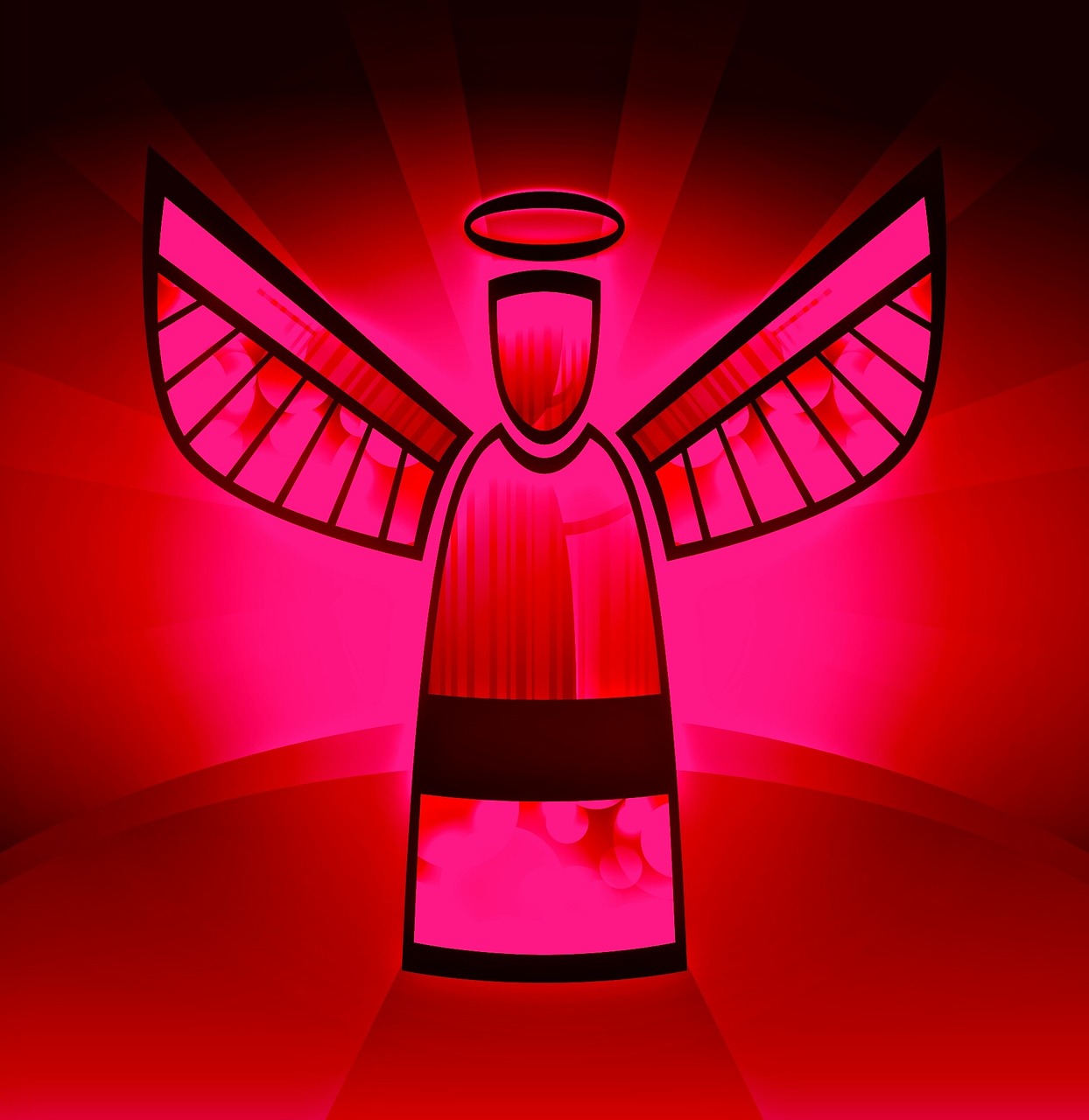 angel red abstract free photo