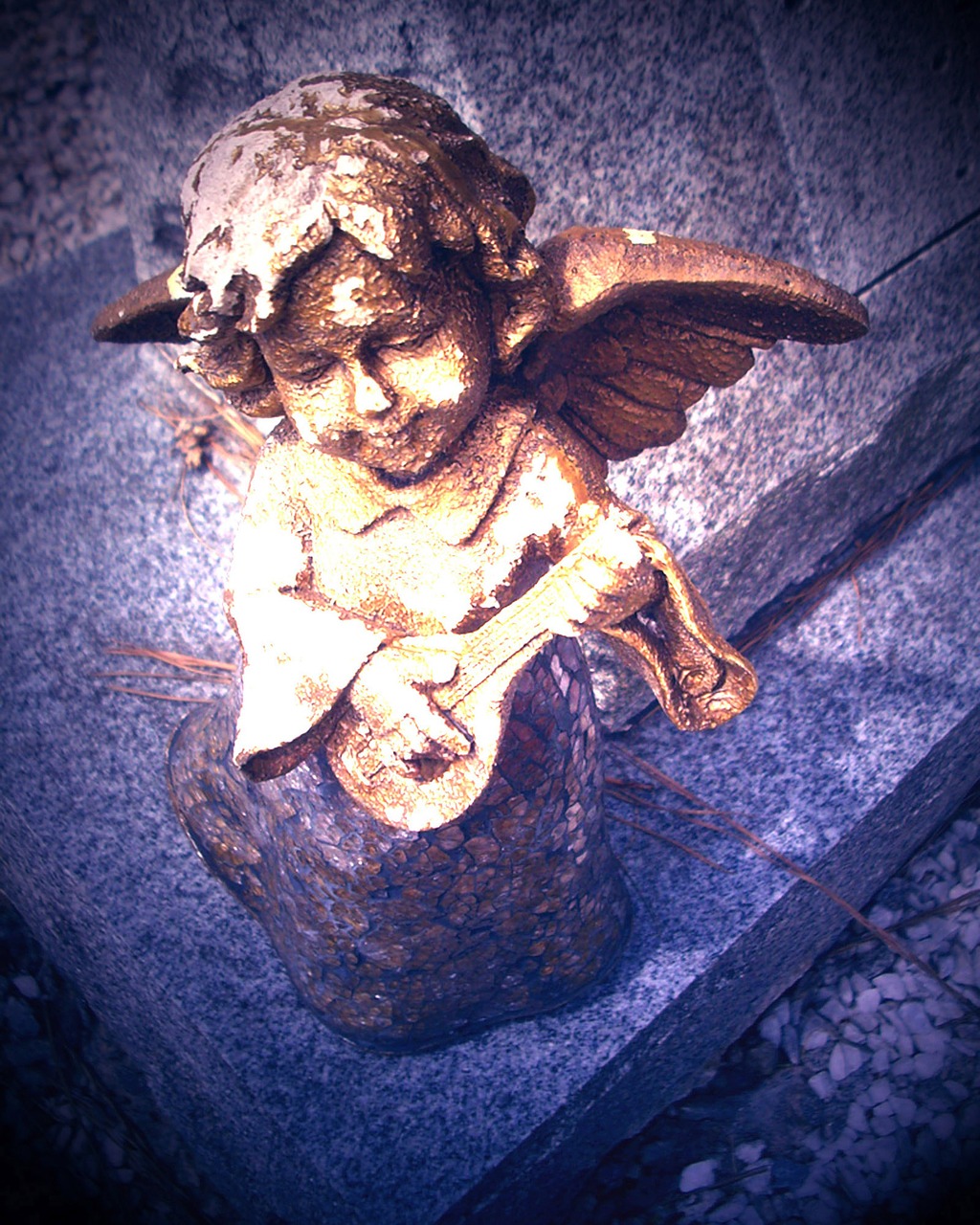 angel headstone grave free photo