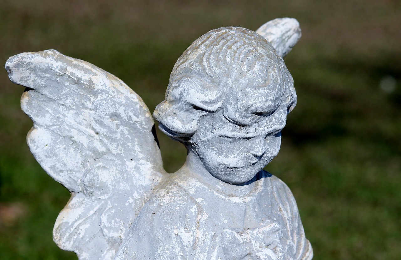 angel stone figure decoration free photo