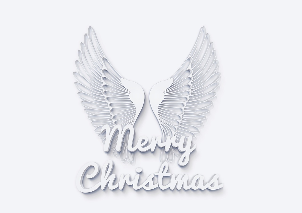 angel wing christmas free photo