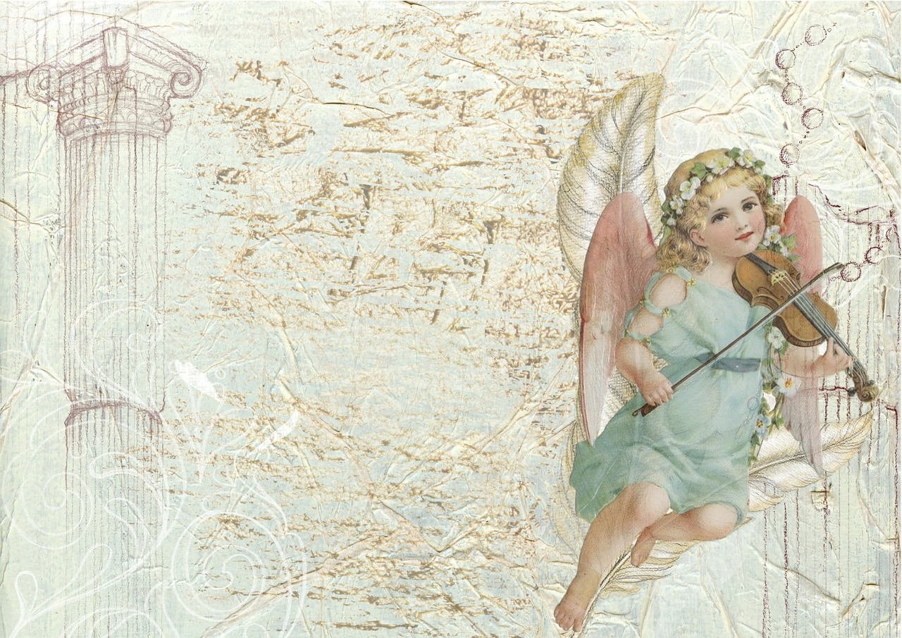 angel greeting card free photo