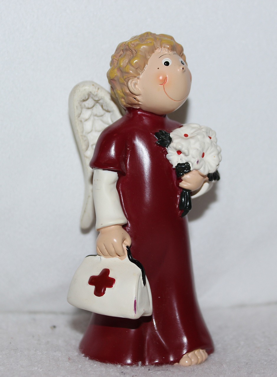 angel figure deco get well soon free photo