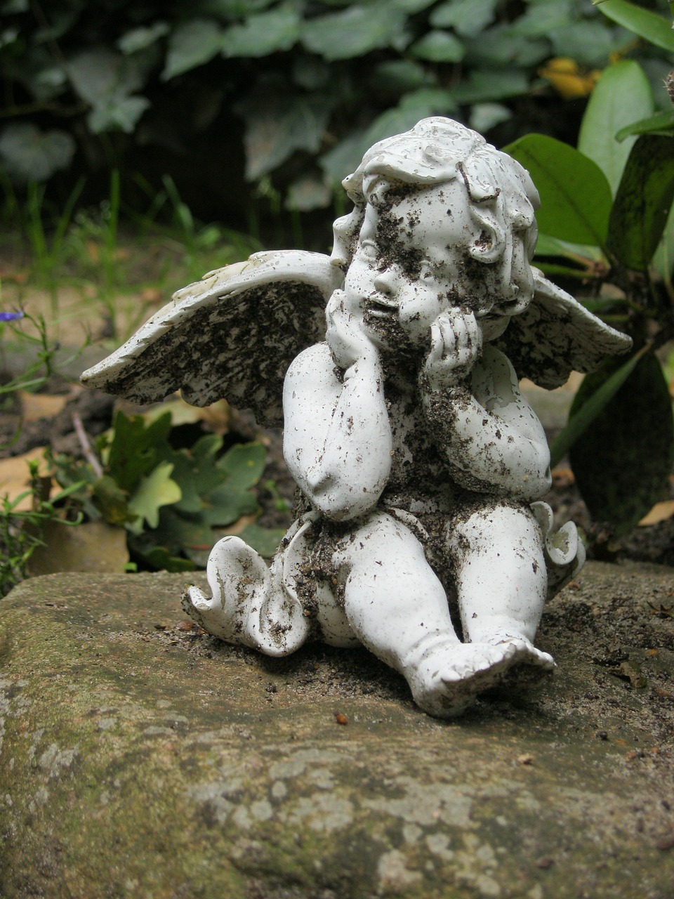 angel figure cherub cemetery free photo