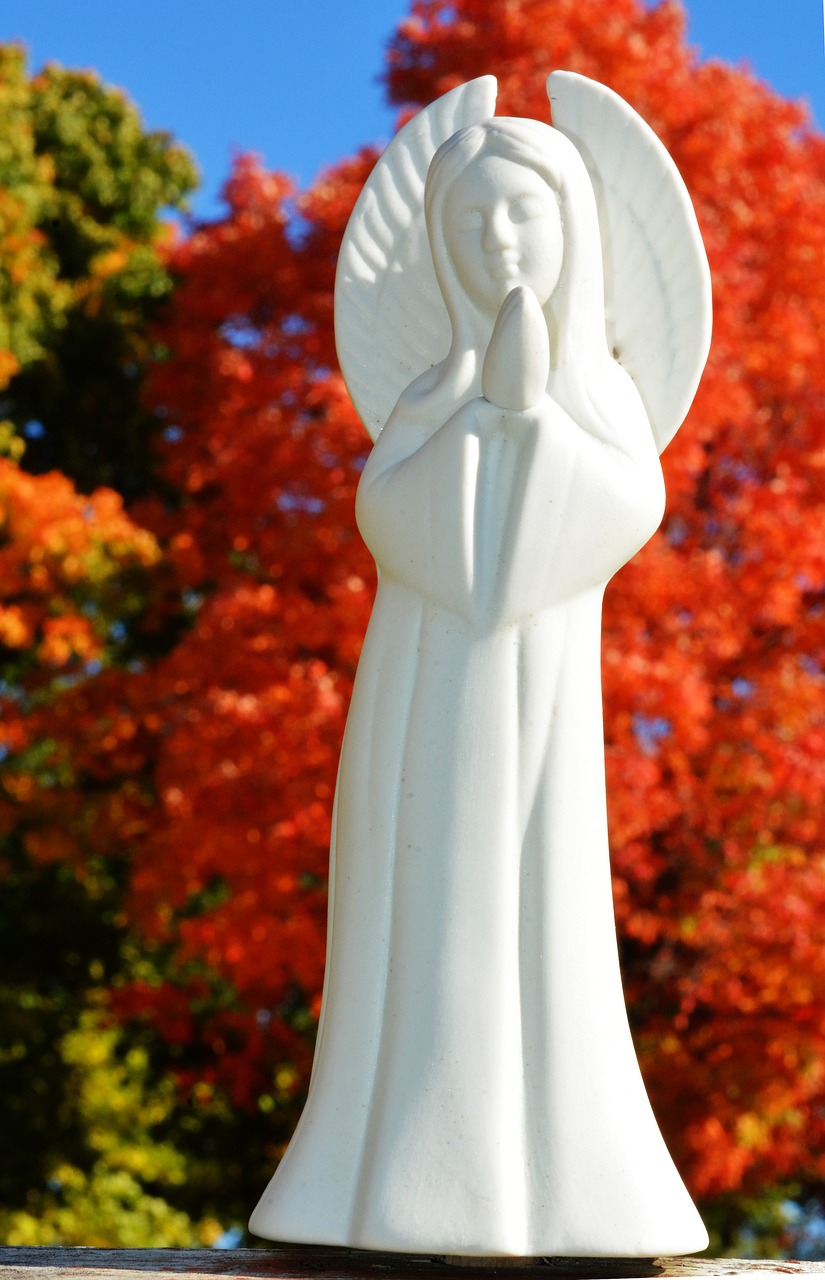 angel statue graveyard religion free photo