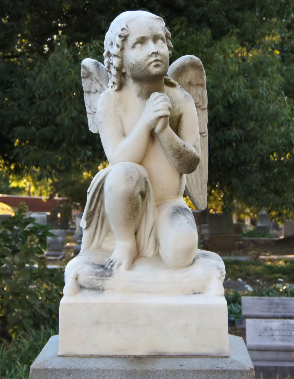 statue angel cemetery free photo