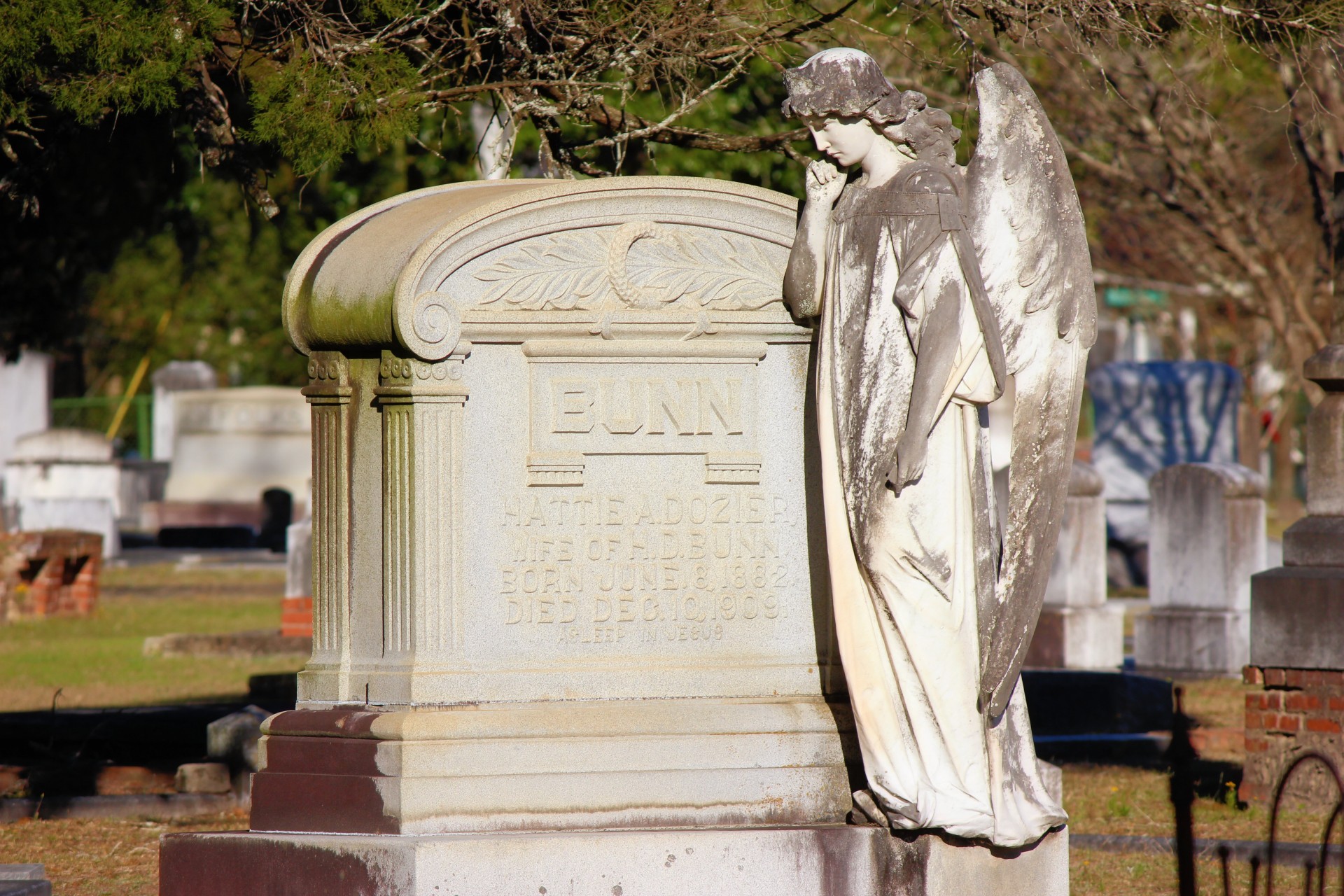 statue angel cemetery free photo