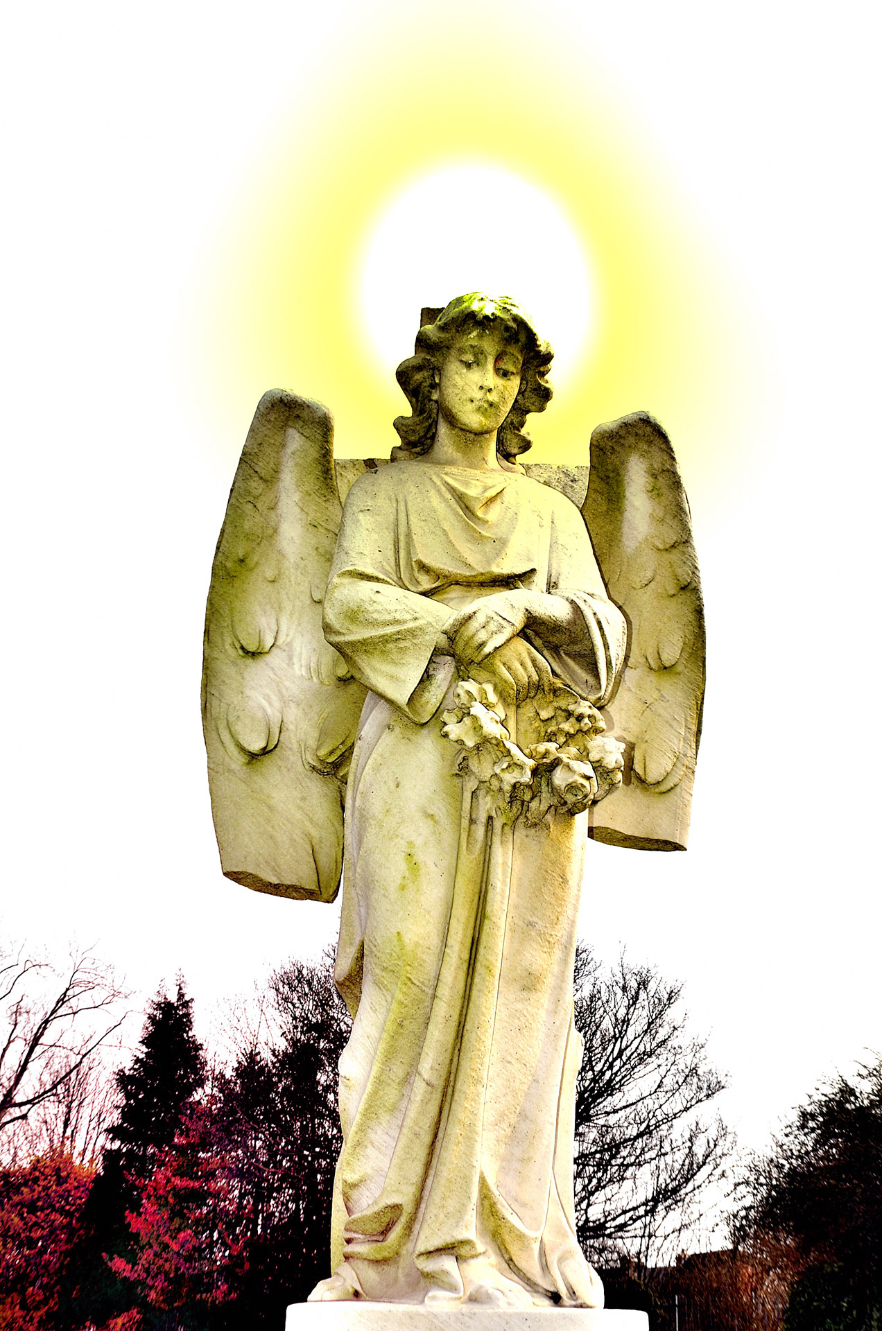 angel statue symbol free photo