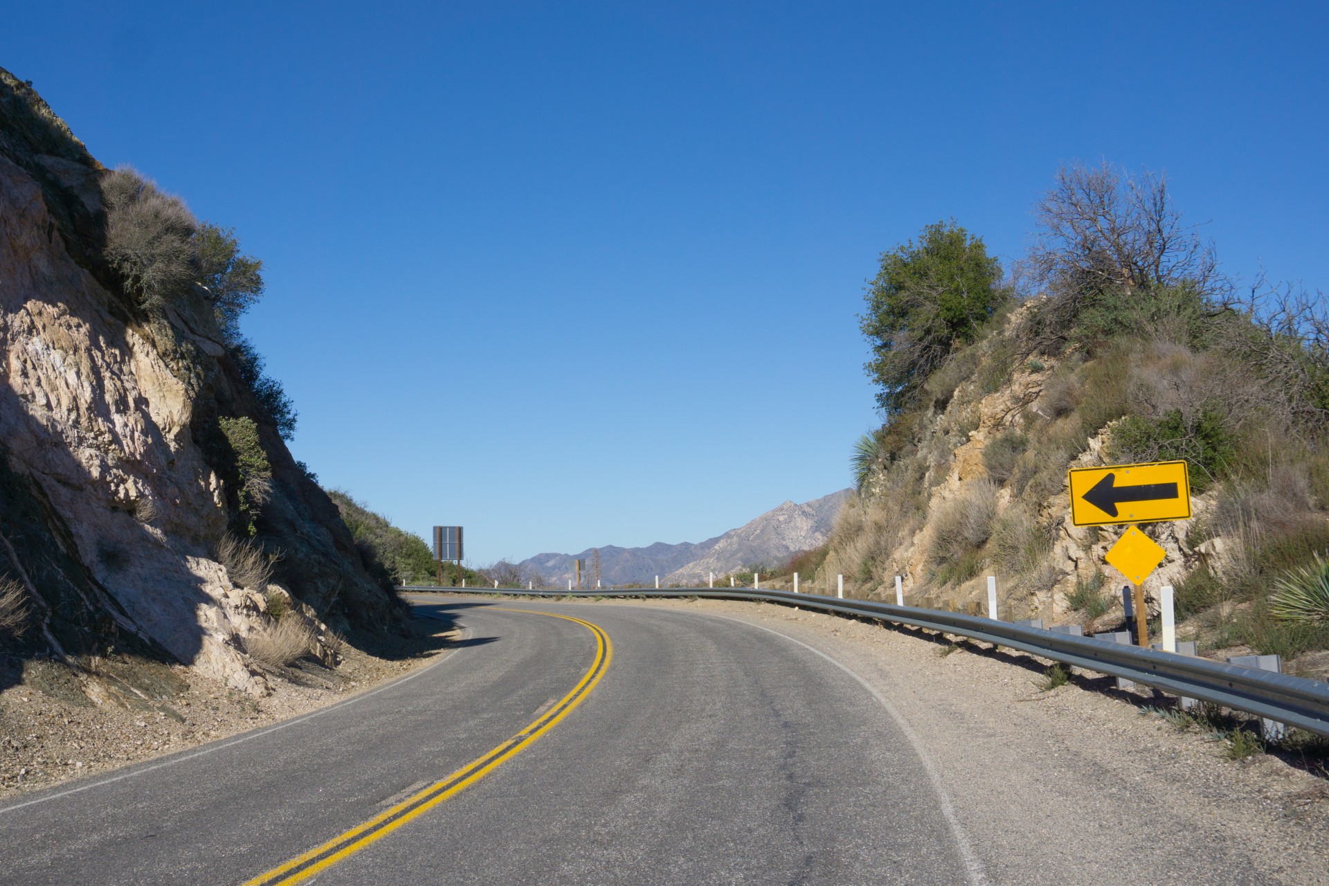 angeles crest highway bend california free photo