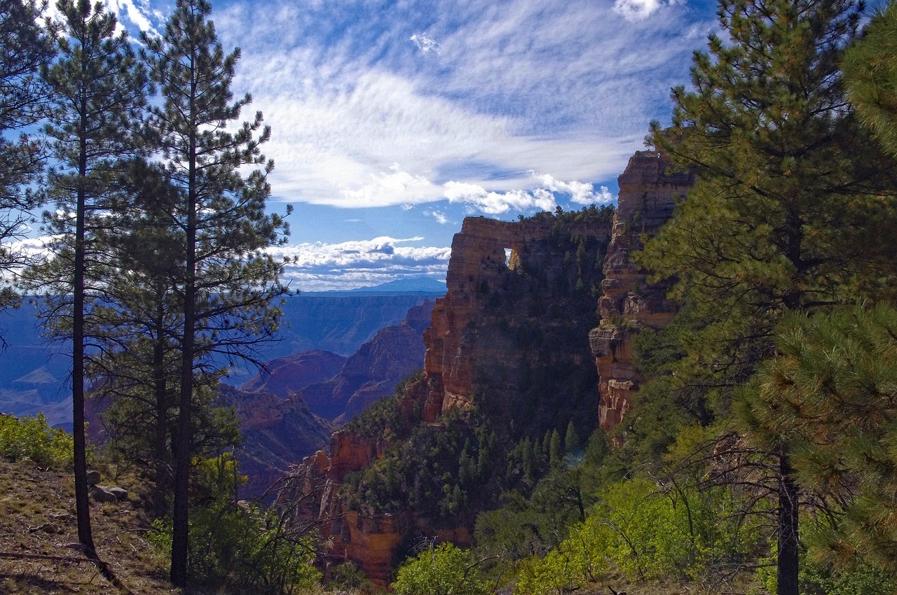 angels window on north rim  arch  window free photo