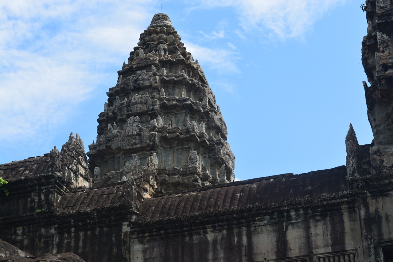 angkor wat cambodia architecture free photo