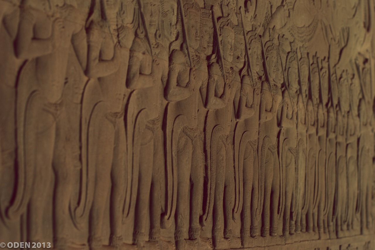 angkor wat wall art free photo