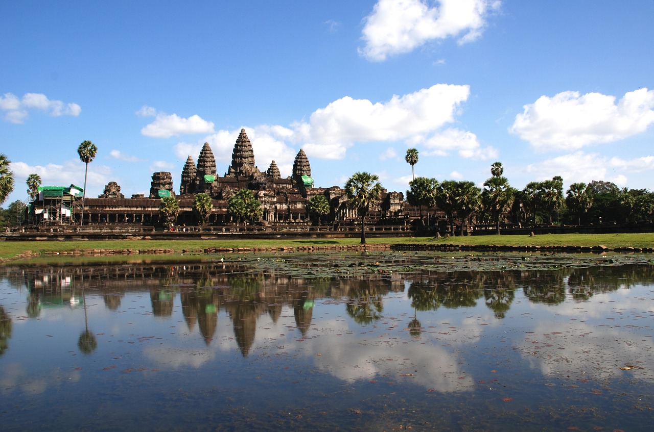 angkor wat water temple free photo