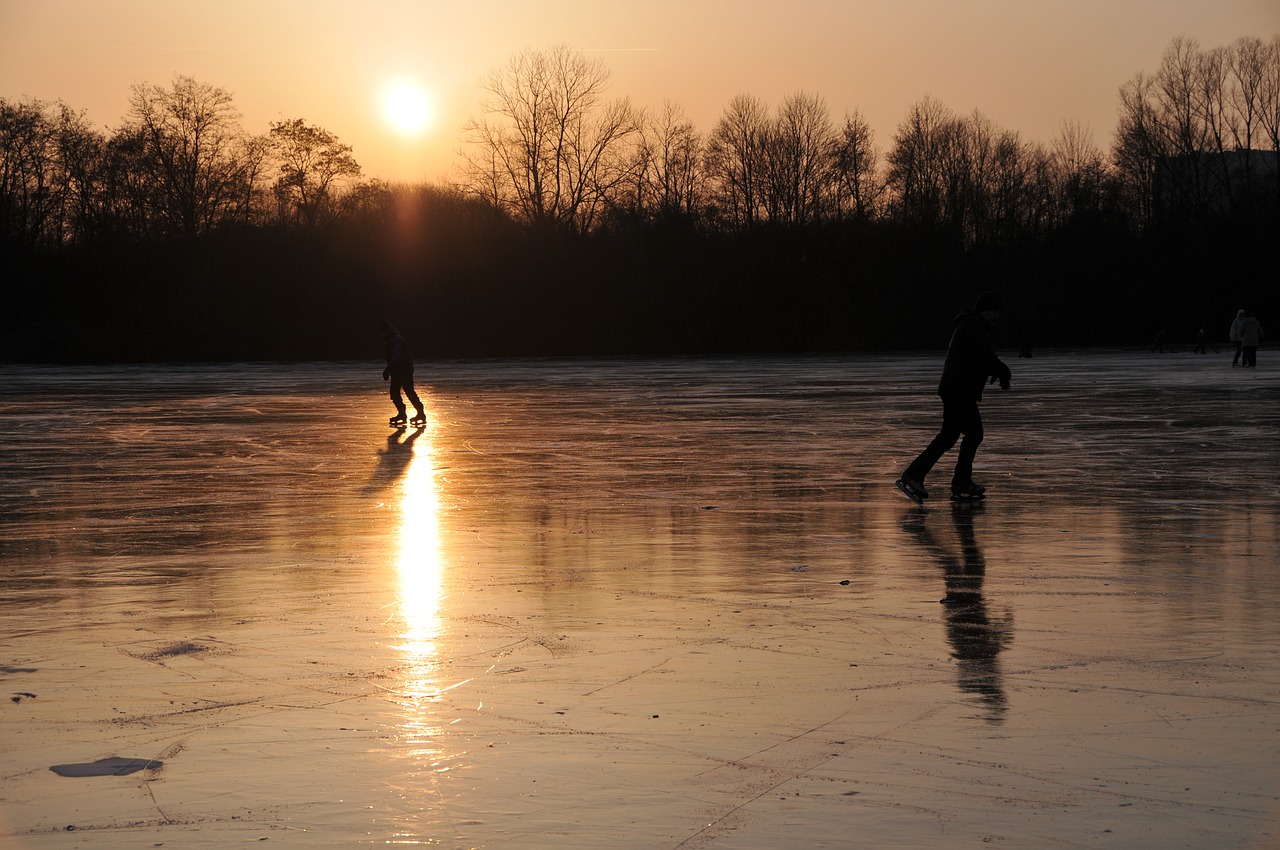 angler's pond ice skates free photo