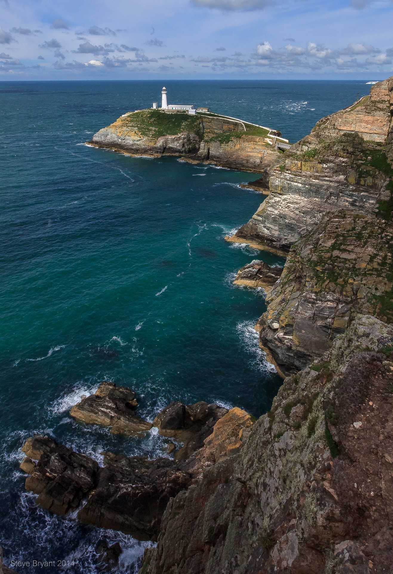 lighthouse coast anglesey free photo