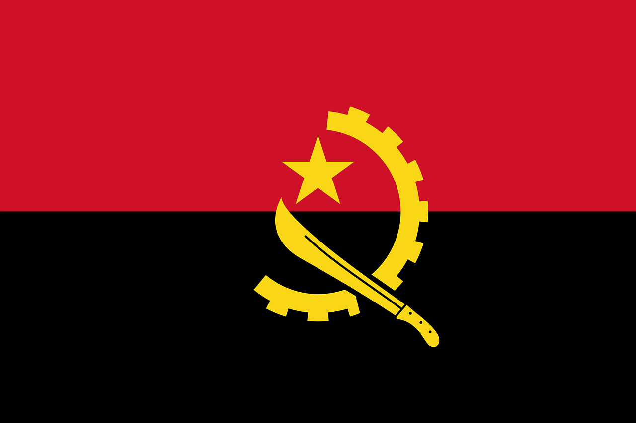 angola flag national flag free photo
