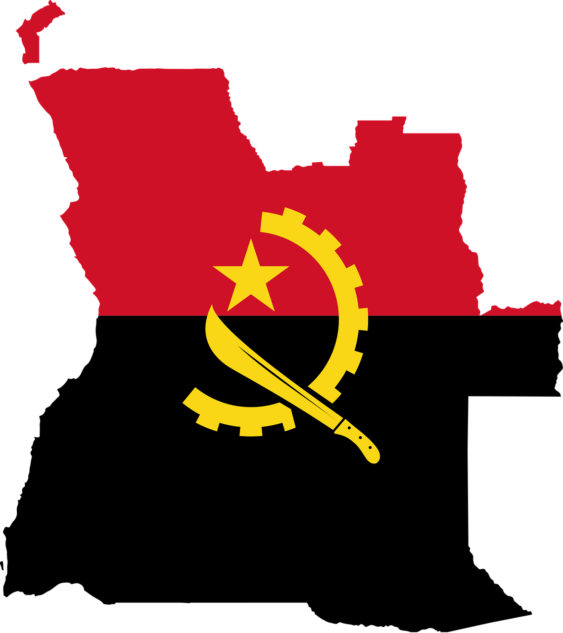 angola flag map free photo