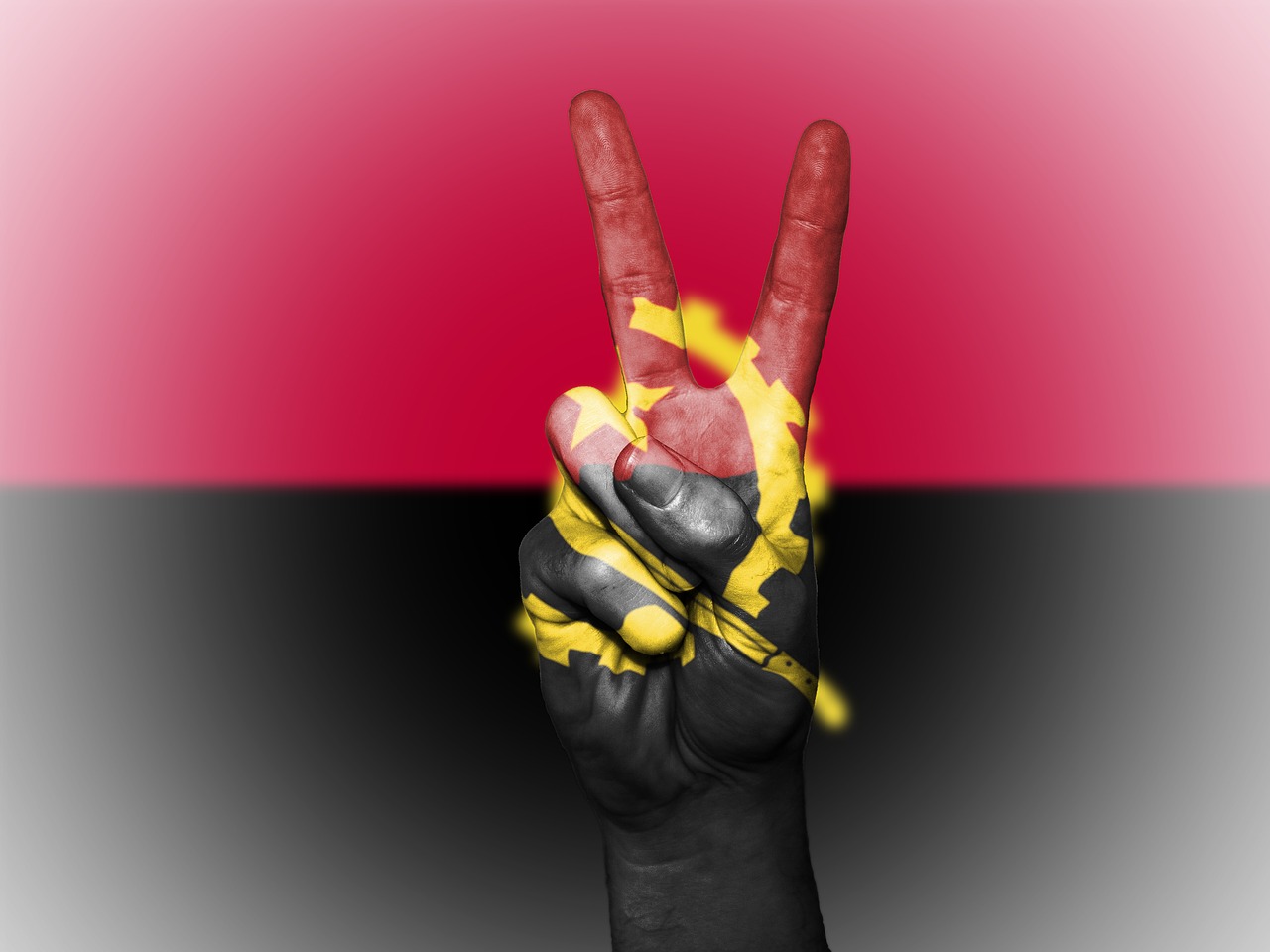 angola flag peace free photo