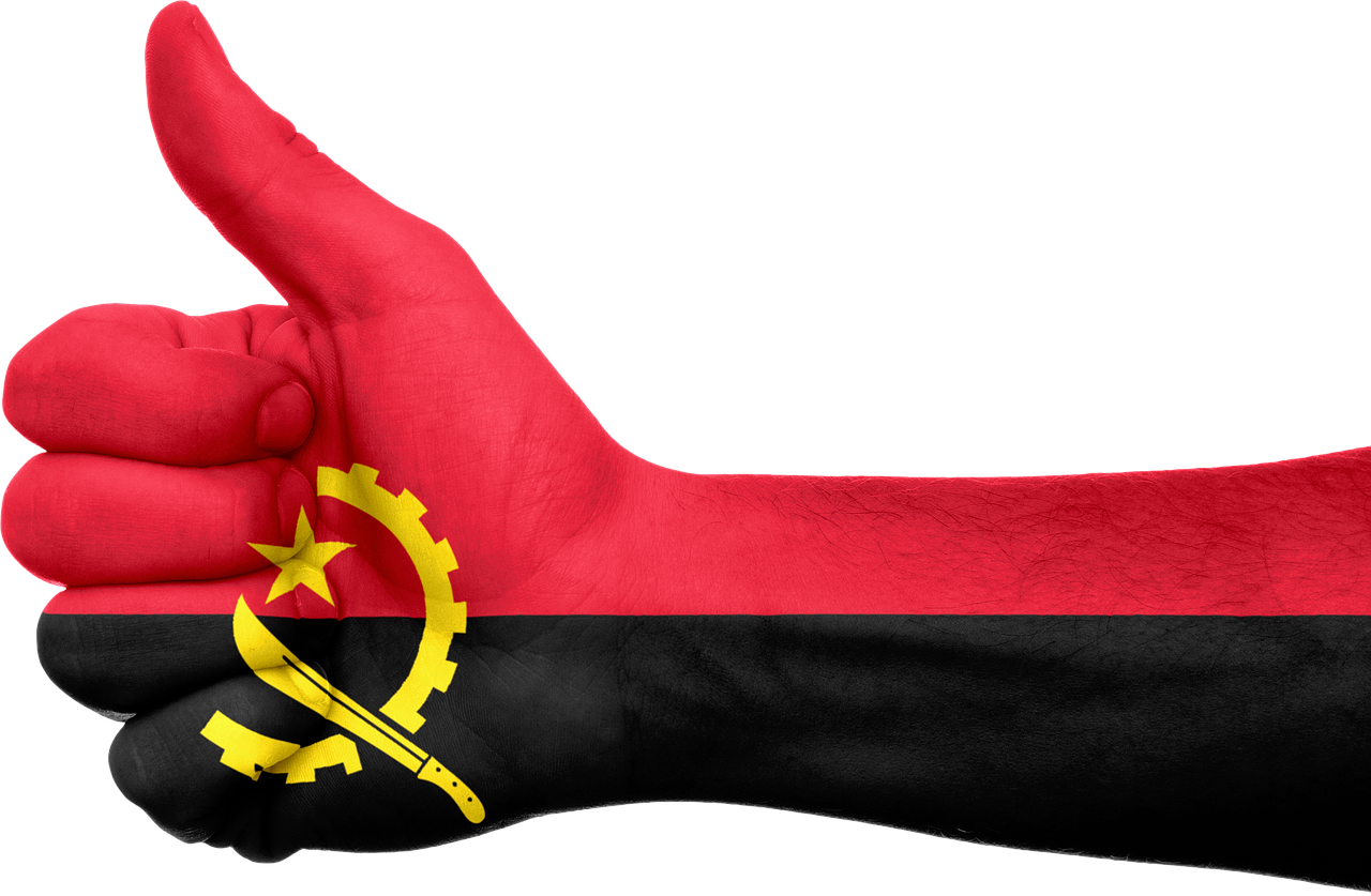 angola flag hand free photo