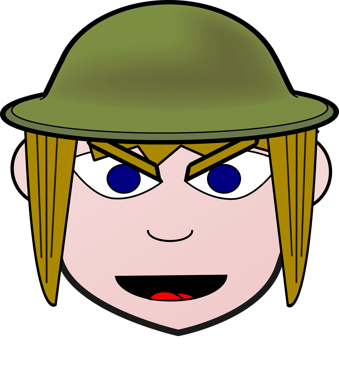 angry army comic characters free photo