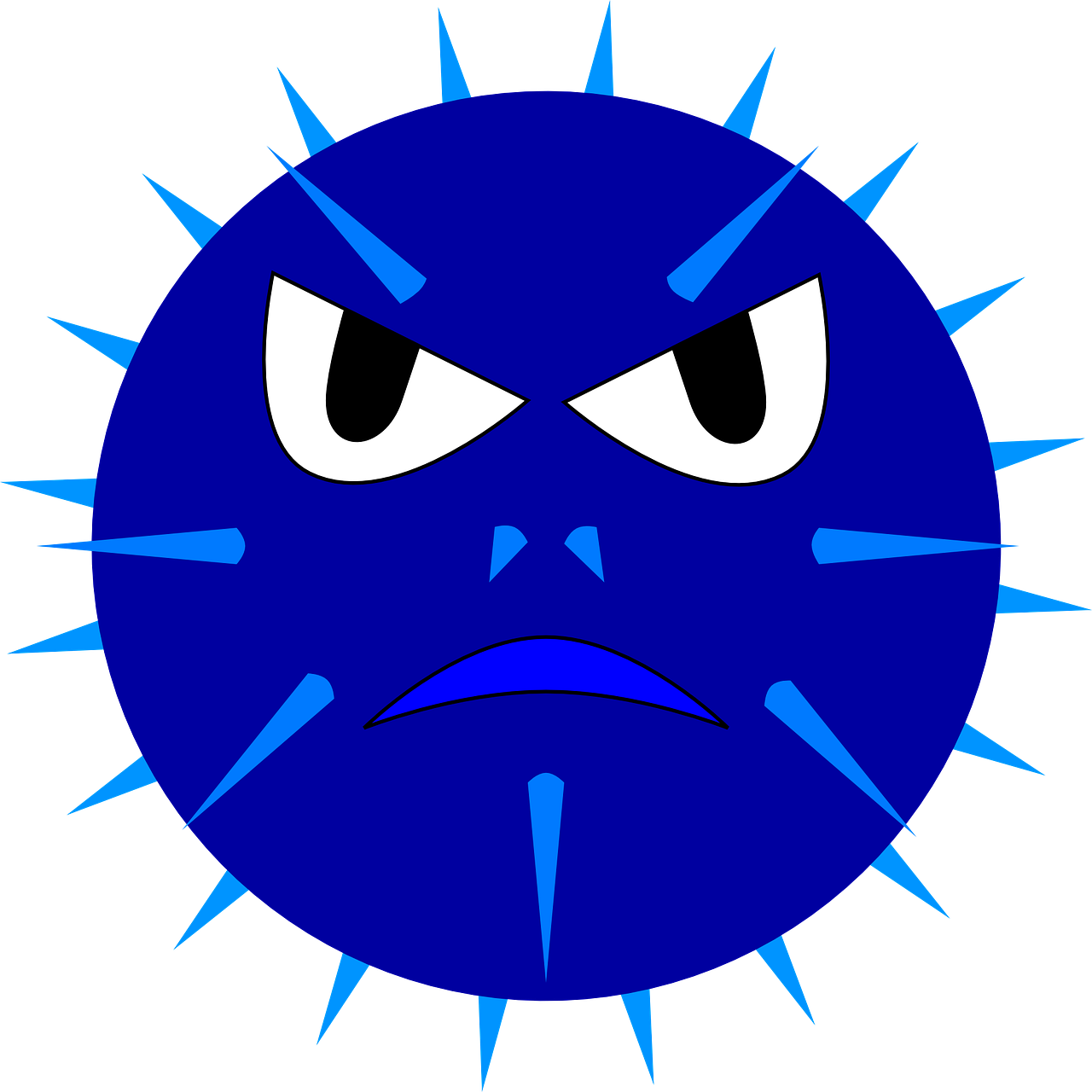 angry,mean,grumpy,thorns,anger,warning,free vector graphics,free pictures, free photos, free images, royalty free, free illustrations, public domain