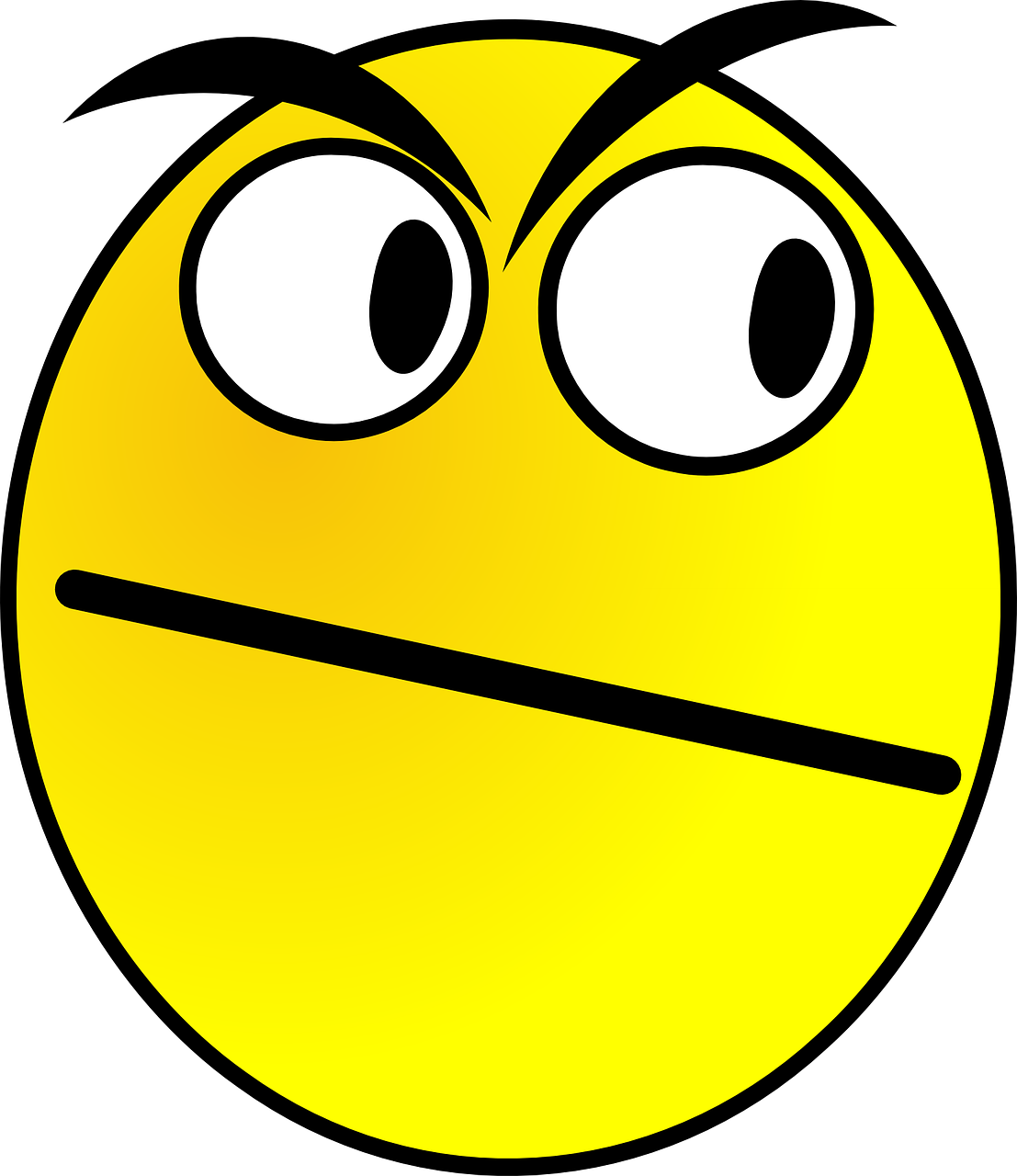 angry smiley face expression free photo