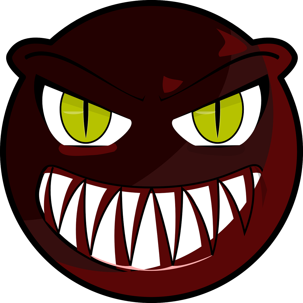 angry smiley face expression free photo