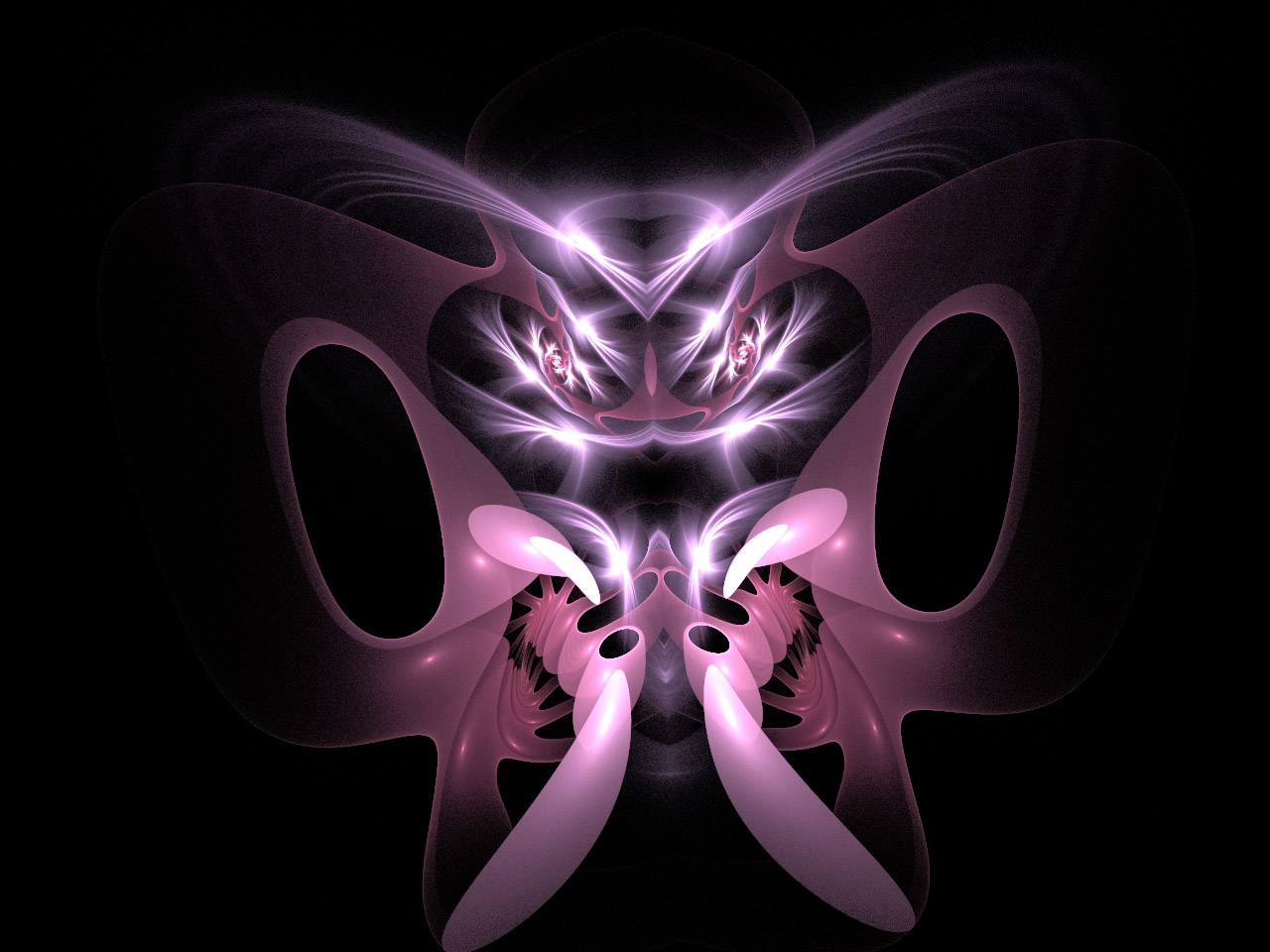 fractal purple angry mantis free photo