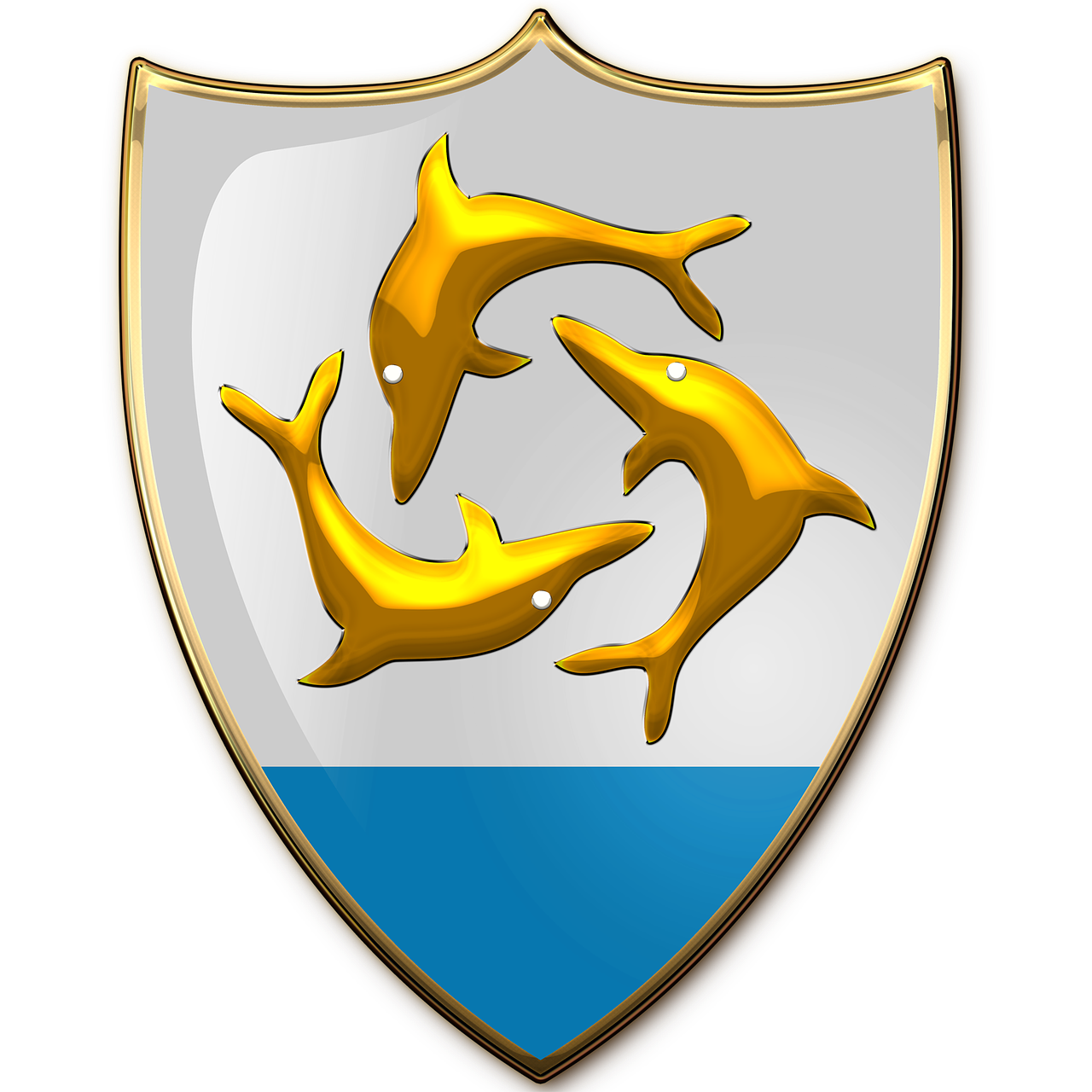 anguilla coat of arms heraldry free photo