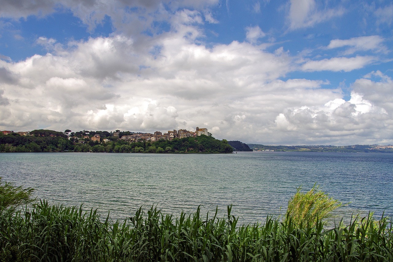 anguillara lake bracciano rome free photo