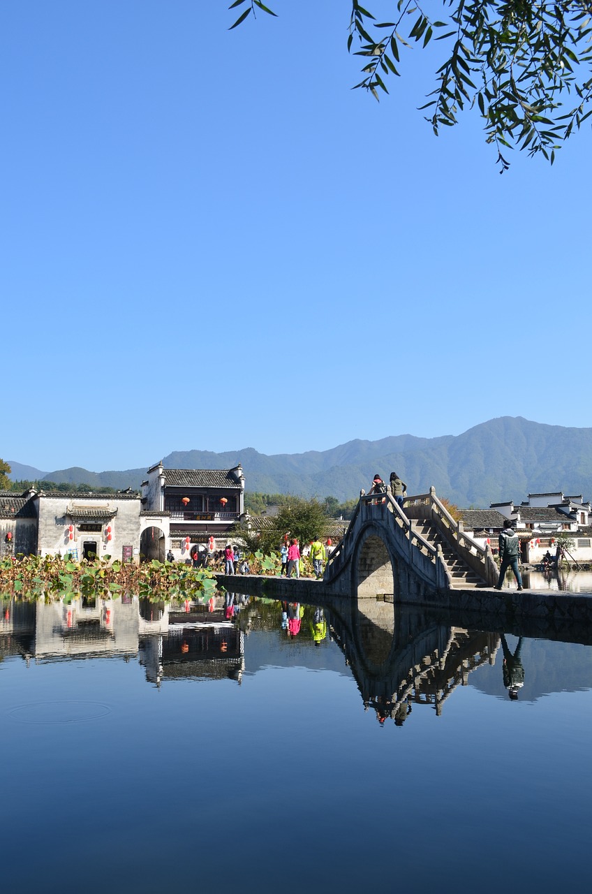 anhui hongcun village the scenery free photo