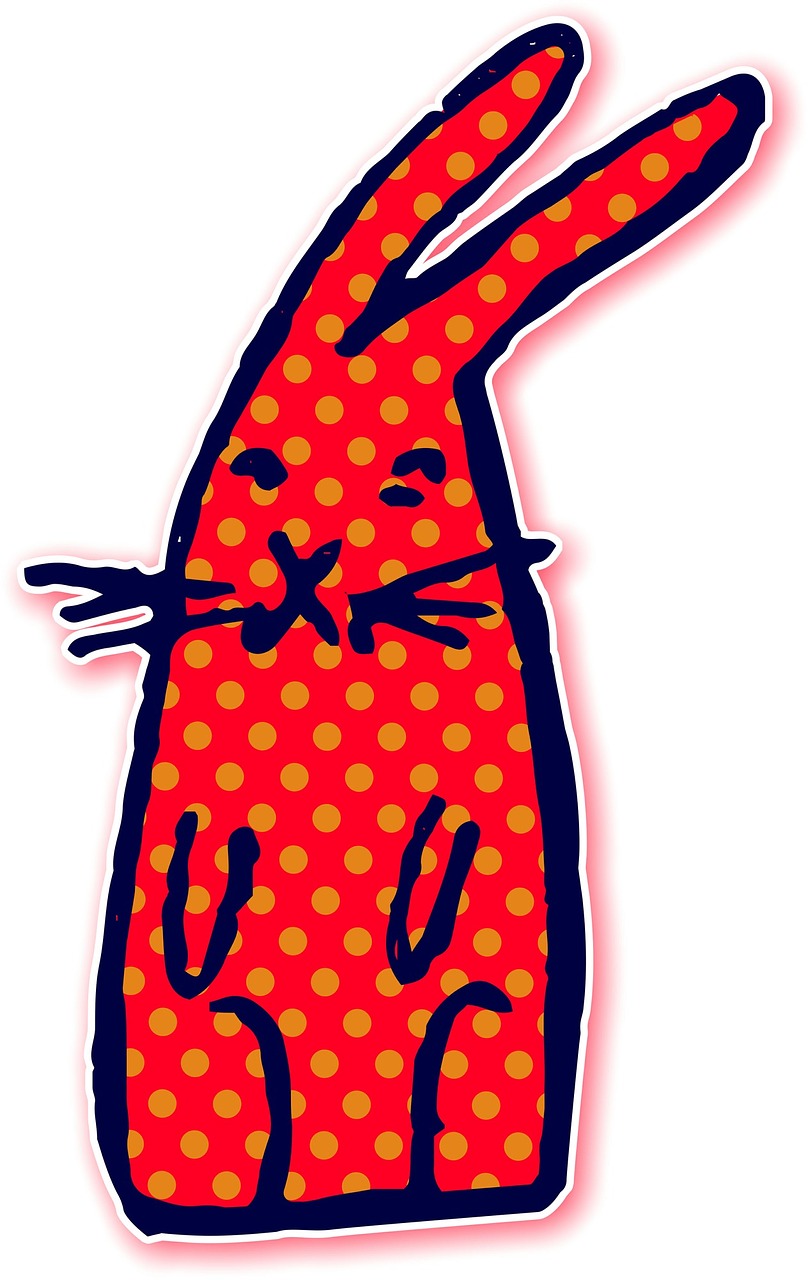 animal rabbit polka dots free photo