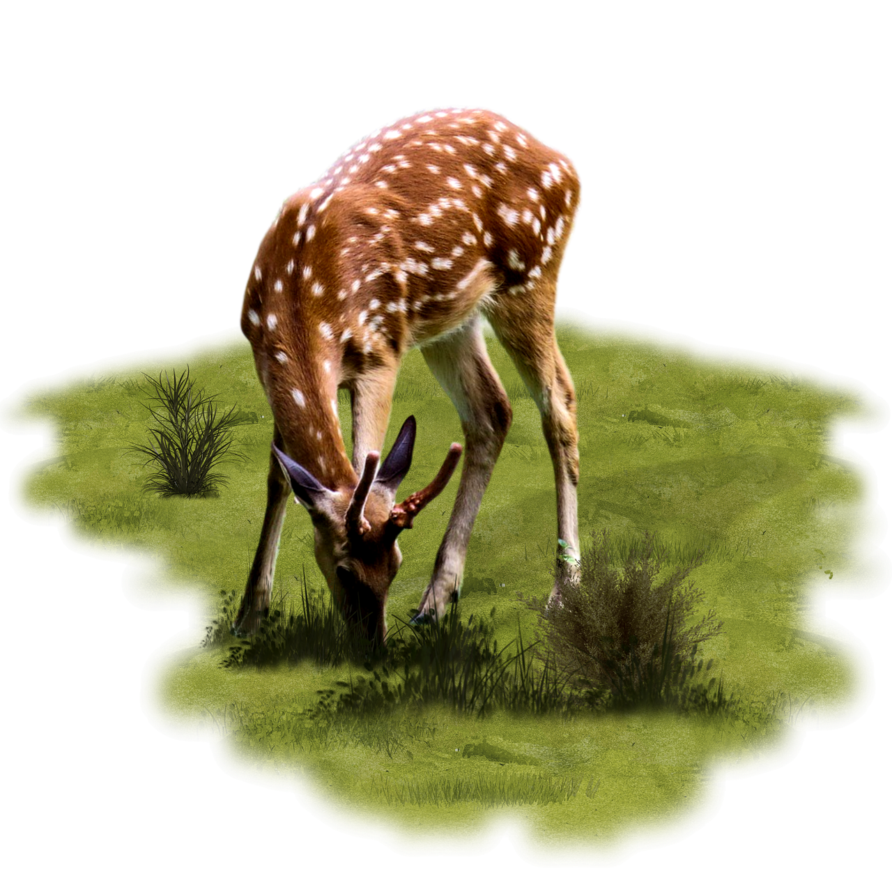 animal deer grazing free photo