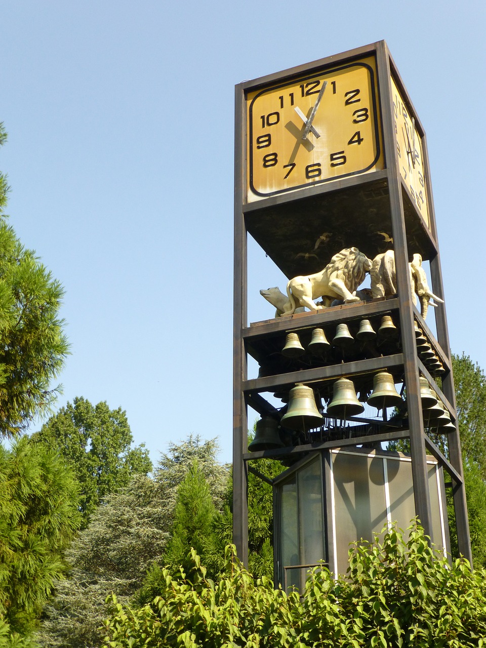 animals zoo clock free photo