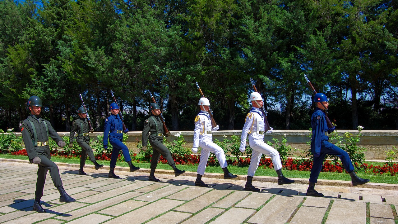 ankara mausoleum soldiers free photo