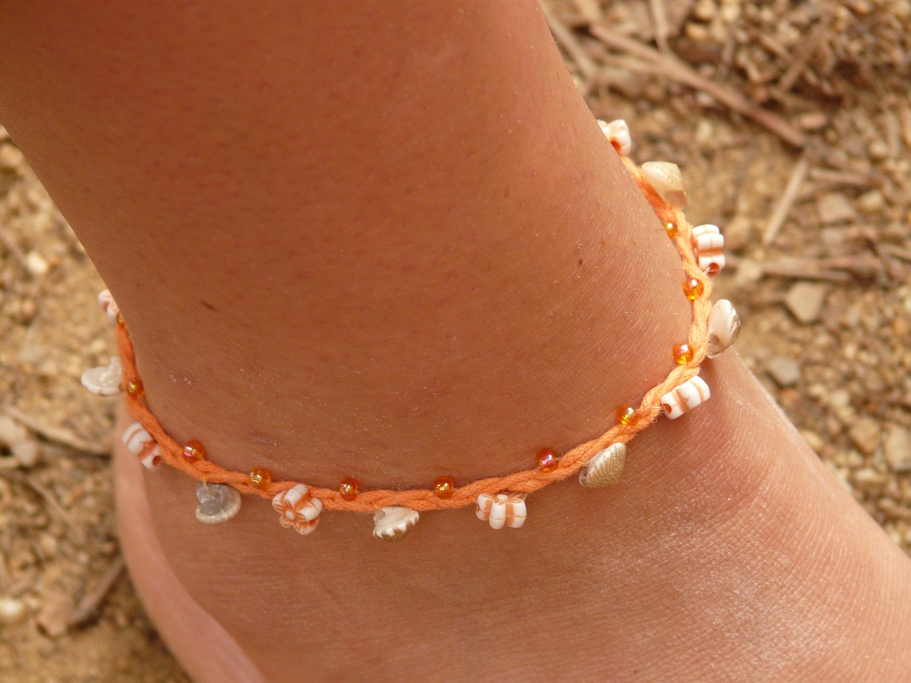 anklet chain foot free photo