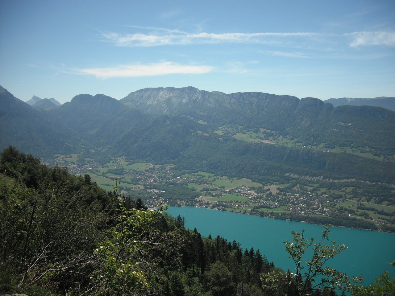 annecy paragliding lake free photo